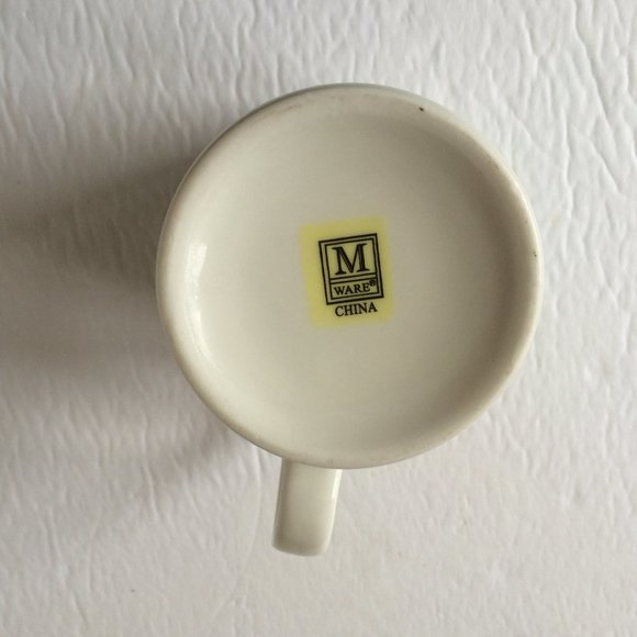 Advil Novelty Coffee Mug White Aqua Print Double Sided Ceramic Ware 10 oz - Picture 6 of 8